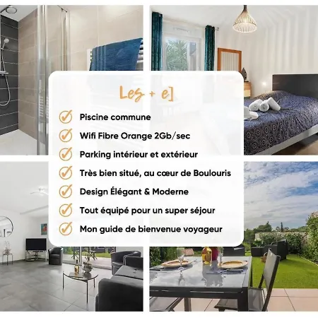 Appartement Appt 2 Chambres, 3 Etoiles, Piscine, Wifi, Parking, Clim